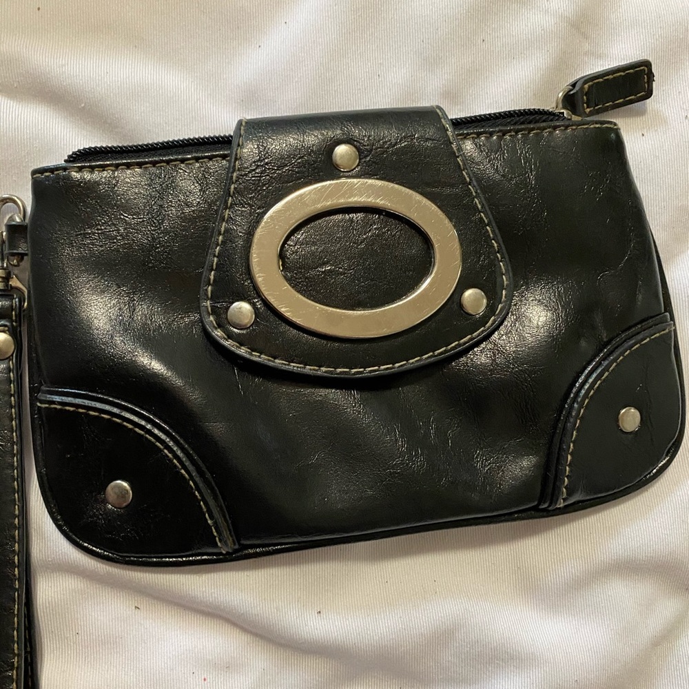 Vintage black wristlet